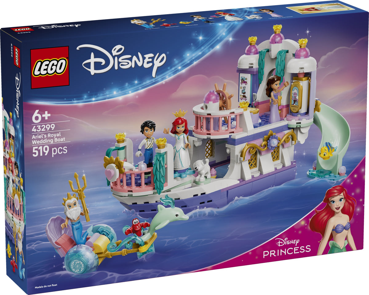 LEGO 43299 Ariel's Royal Wedding Boat alternate view 1
