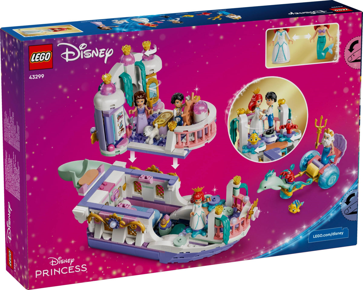 LEGO 43299 Ariel's Royal Wedding Boat alternate view 2