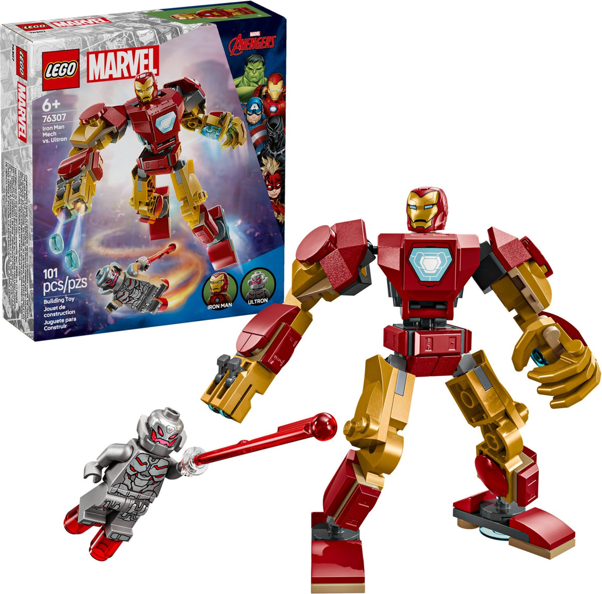 LEGO 76307 Iron Man Mech vs. Ultron alternate view 2