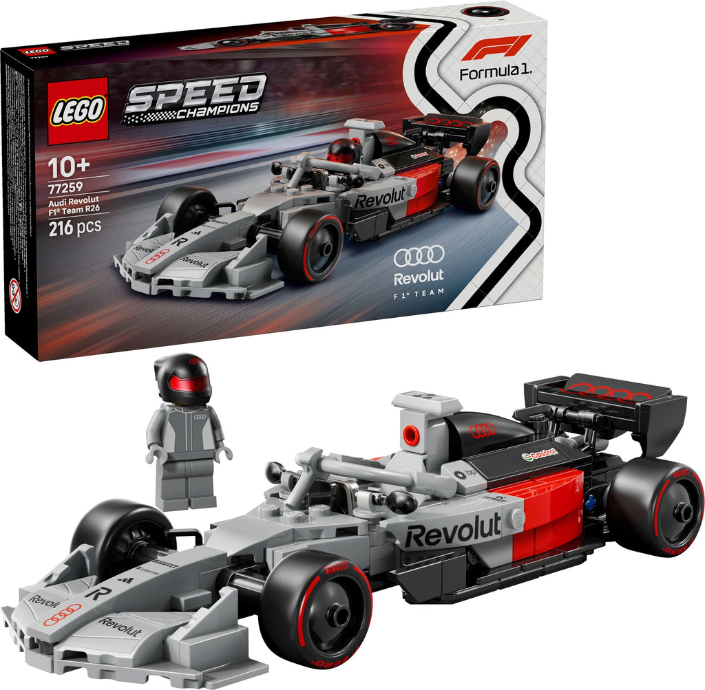 LEGO Speed Champions 77259 Audi Revolut F1 Team R26 Race Car set and minifigure
